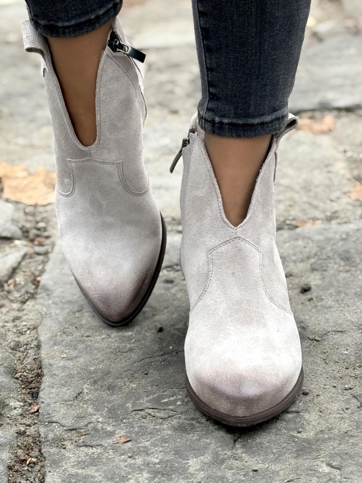 Kowbojki skórzane OLEKSY Polskiej produkcji