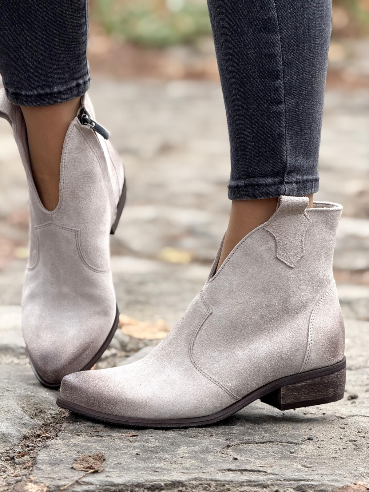 Kowbojki skórzane OLEKSY Polskiej produkcji