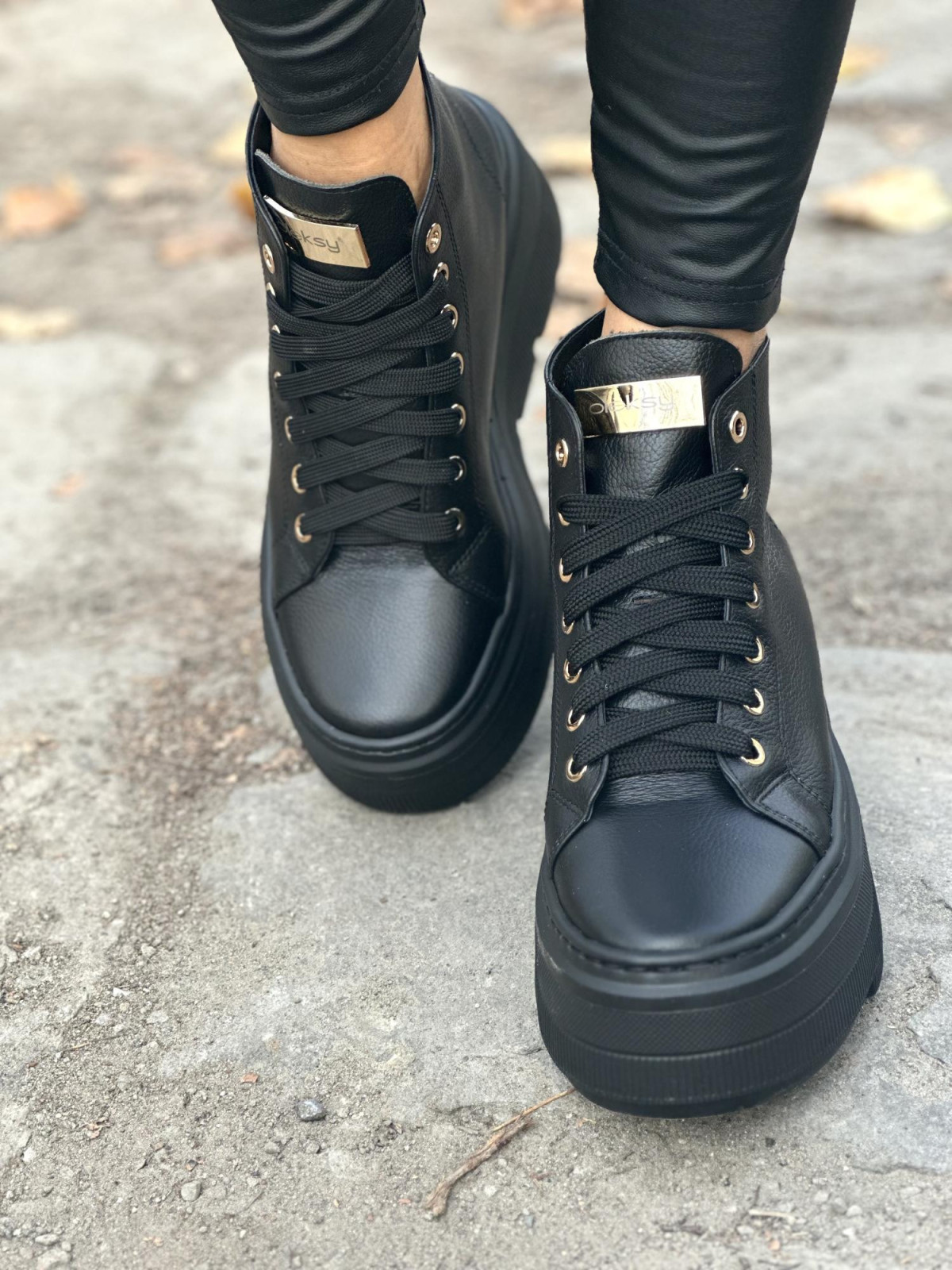 Sneakersy OLEKSY ze skóry Polskiej produkcji