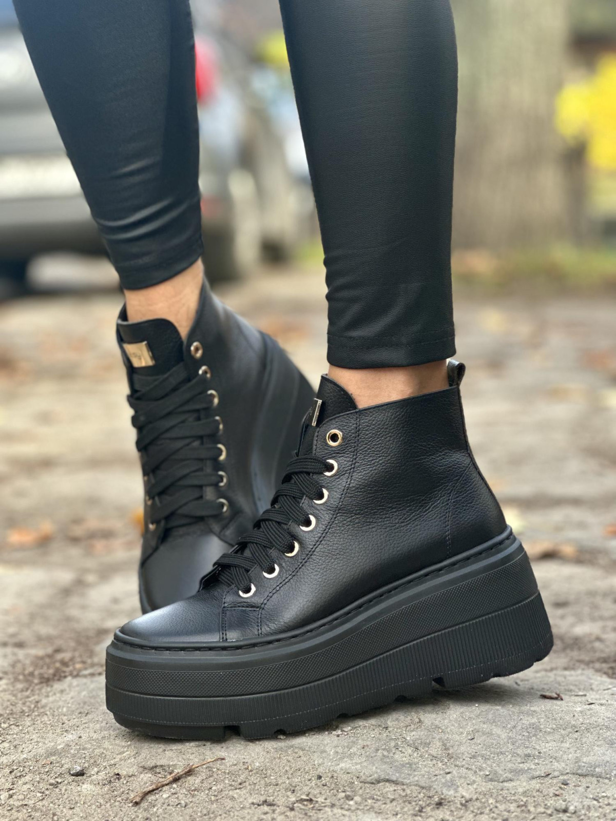 Sneakersy OLEKSY ze skóry Polskiej produkcji