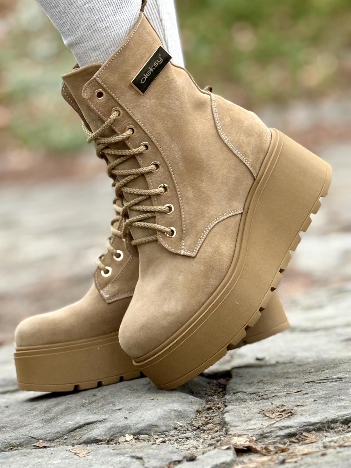 Botki skórzane OLEKSY Polskiej produkcji