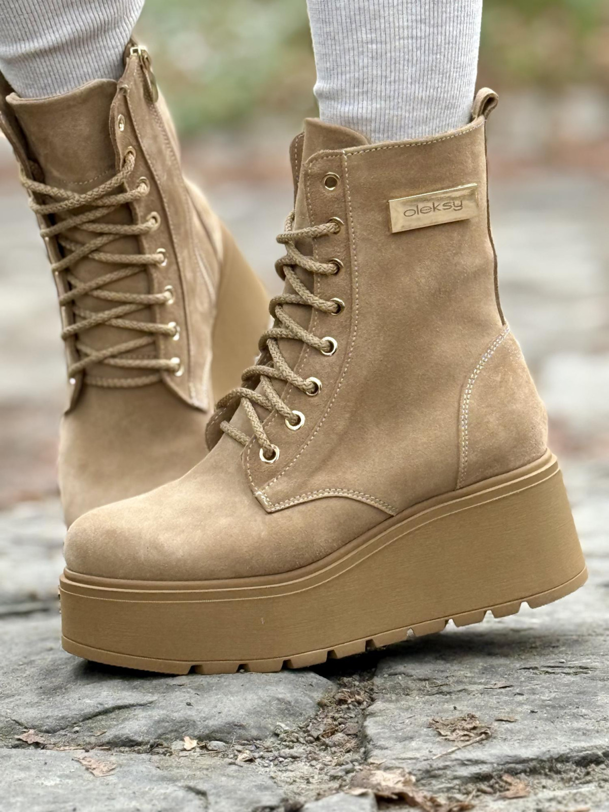 Botki skórzane OLEKSY Polskiej produkcji