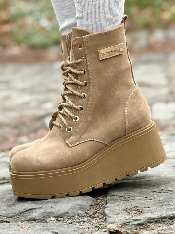 Botki skórzane OLEKSY Polskiej produkcji