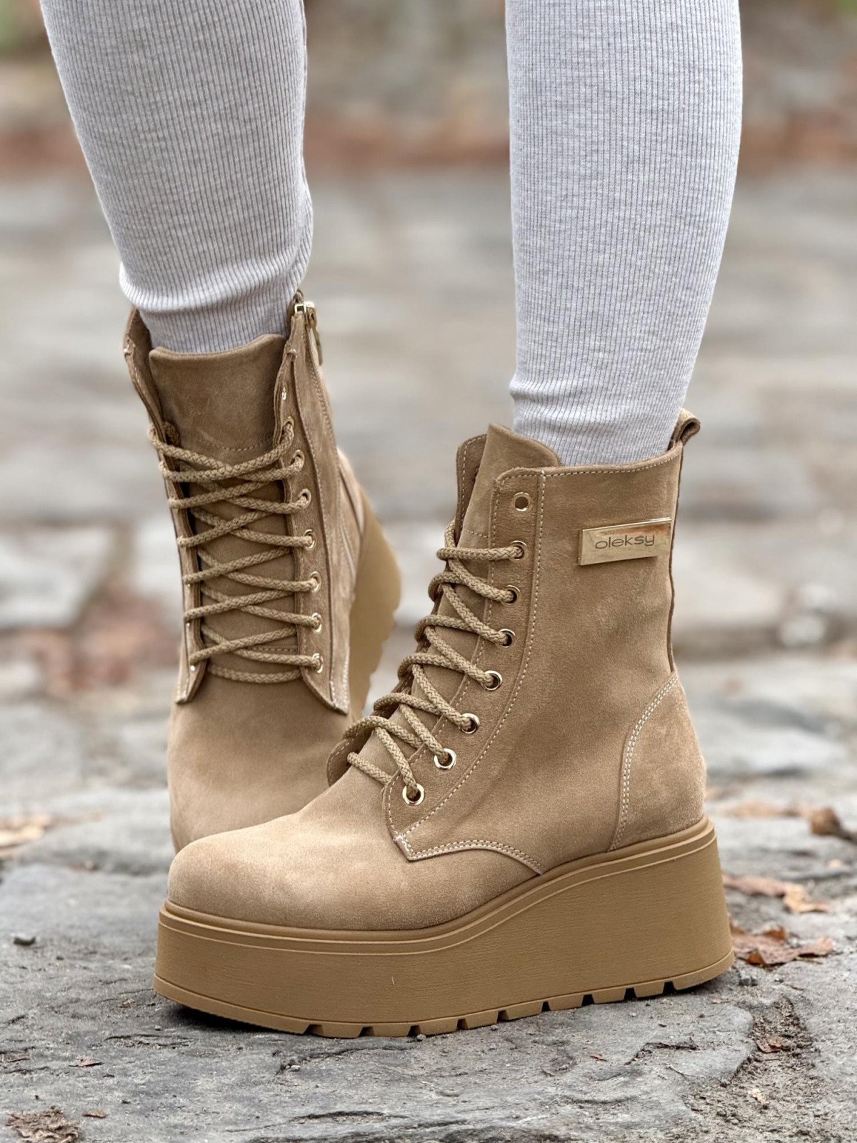 Botki skórzane OLEKSY Polskiej produkcji