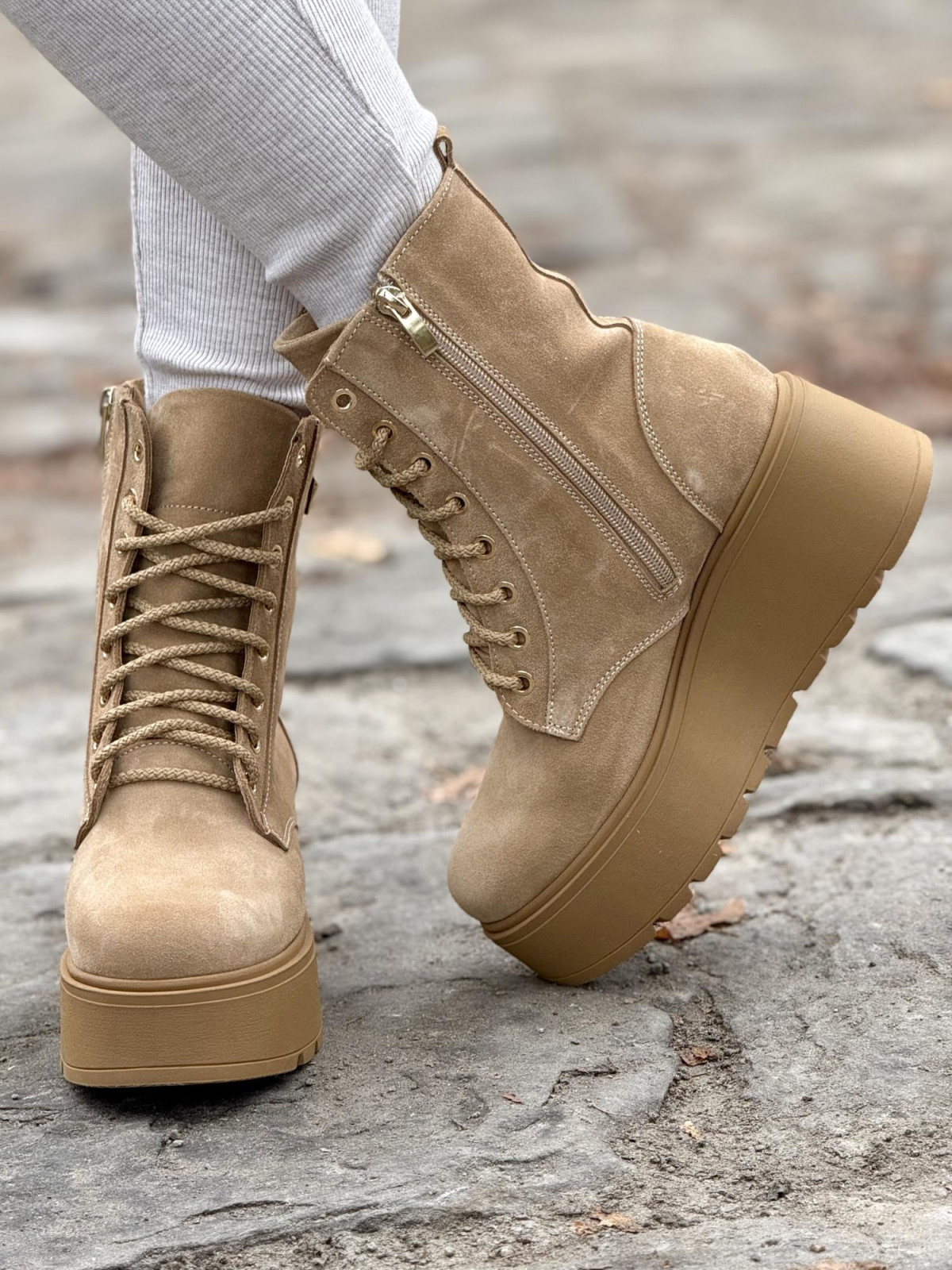 Botki skórzane OLEKSY Polskiej produkcji