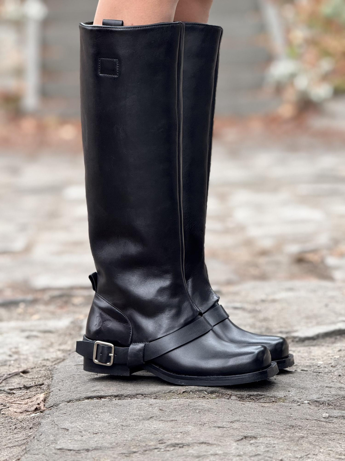 Kozaki damskie ze skóry naturalnej