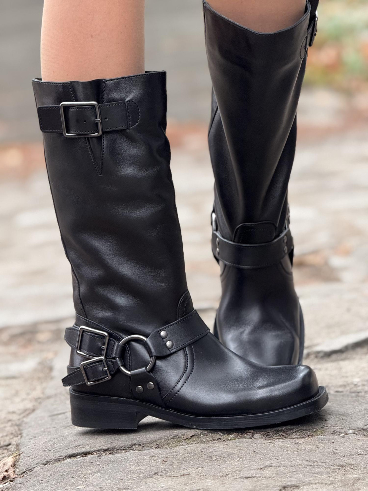 Kozaki z naturalnej skóry