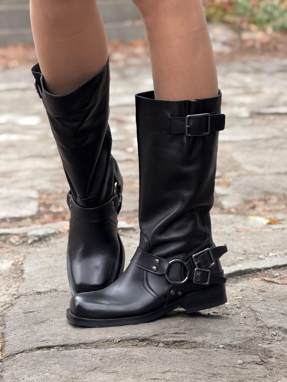 Kozaki z naturalnej skóry