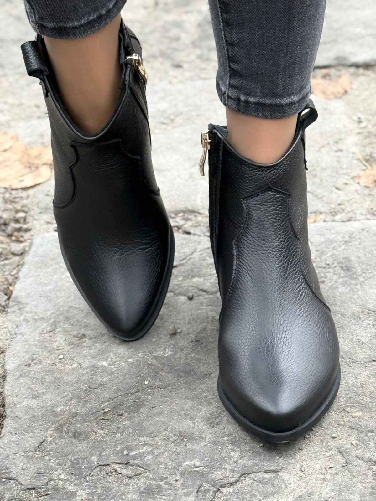 Kowbojki skórzane OLEKSY Polskiej produkcji