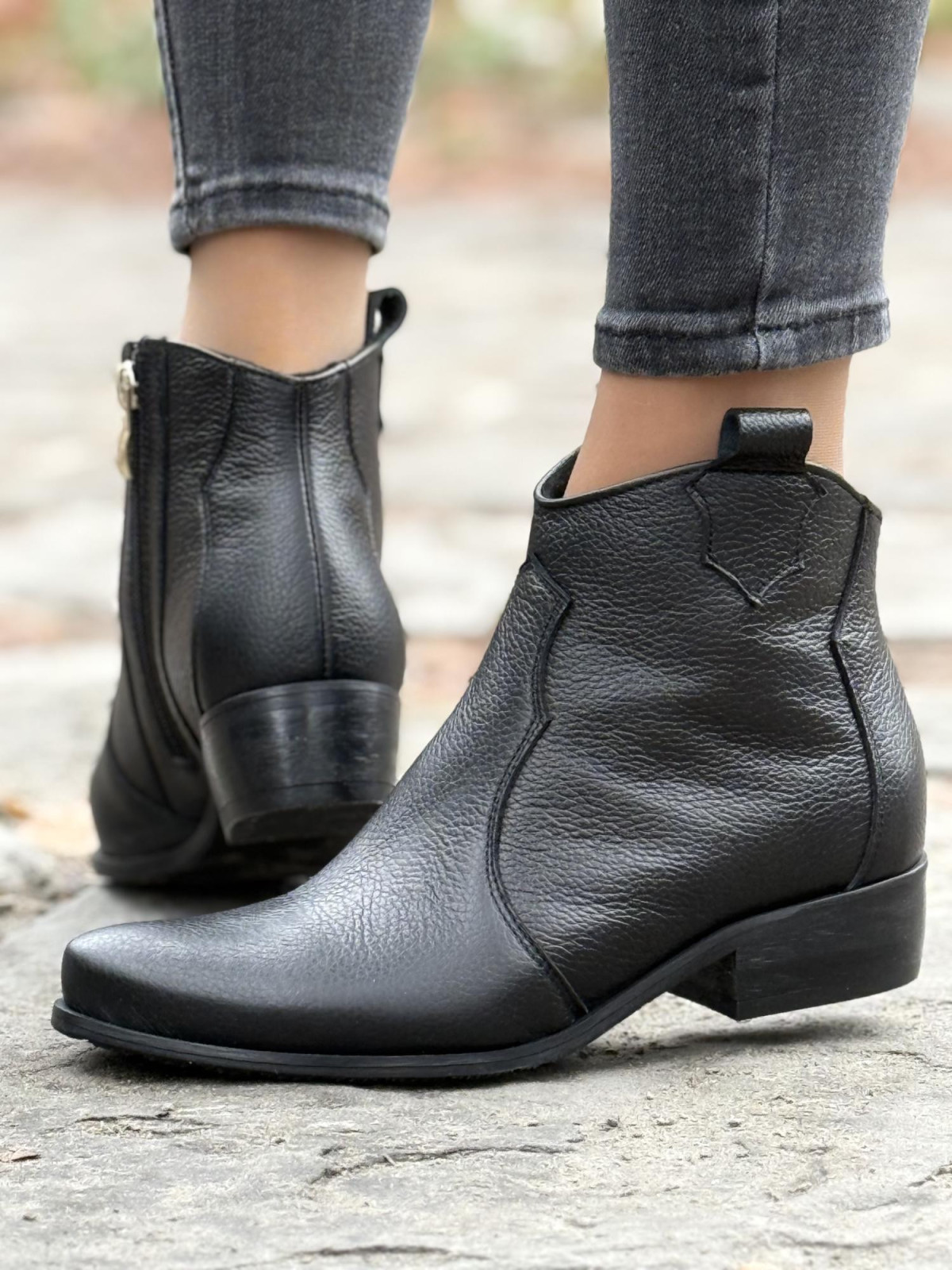 Kowbojki skórzane OLEKSY Polskiej produkcji