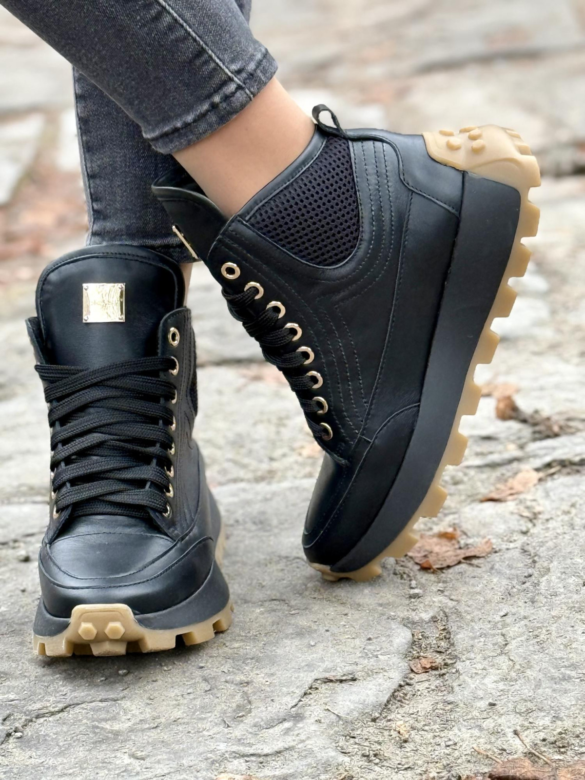 Sneakersy OLEKSY ze skóry Polskiej produkcji