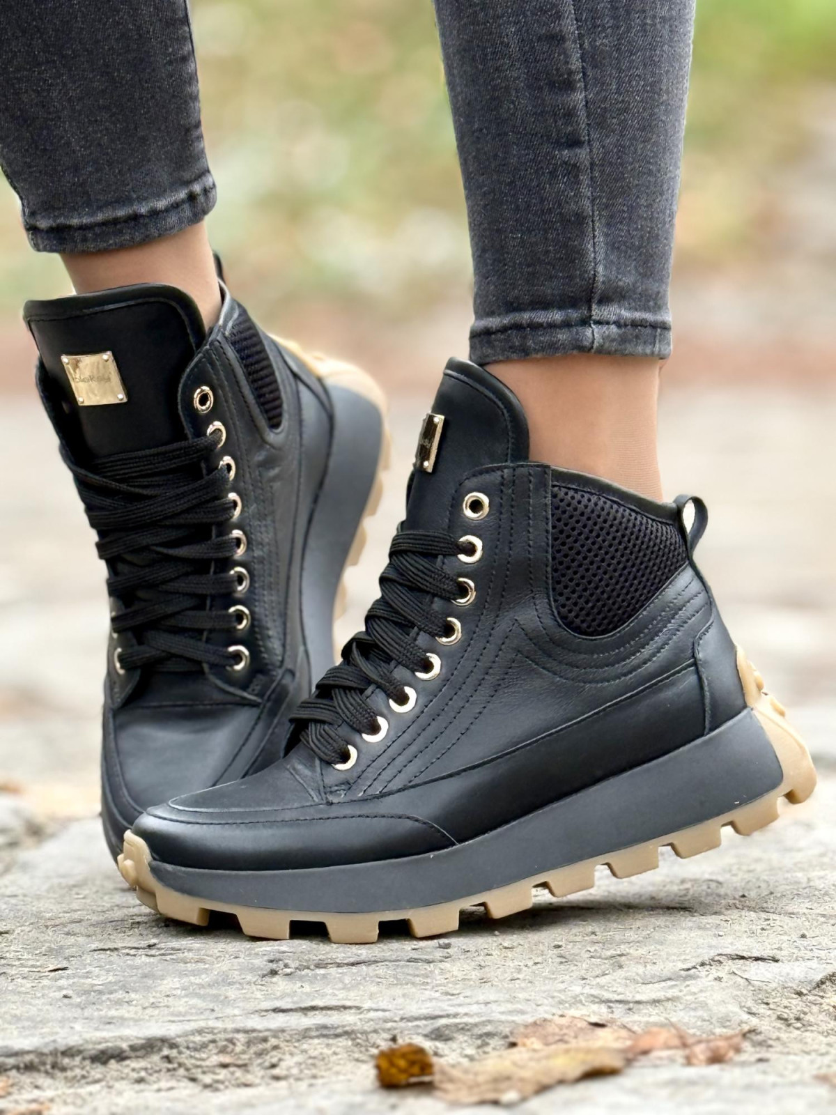 Sneakersy OLEKSY ze skóry Polskiej produkcji