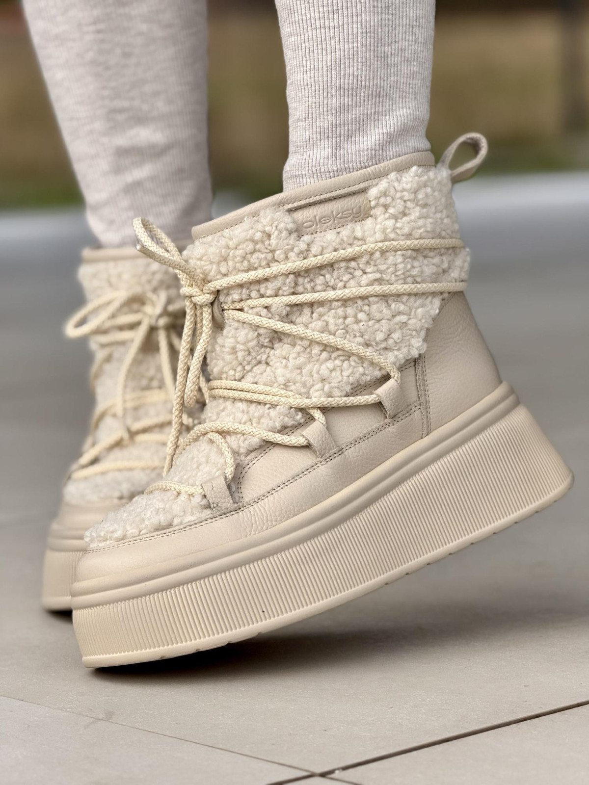 Śniegowce skórzane OLEKSY Polskiej produkcji