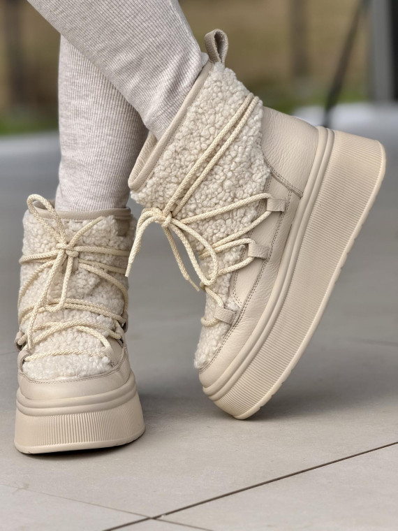 Śniegowce skórzane OLEKSY Polskiej produkcji