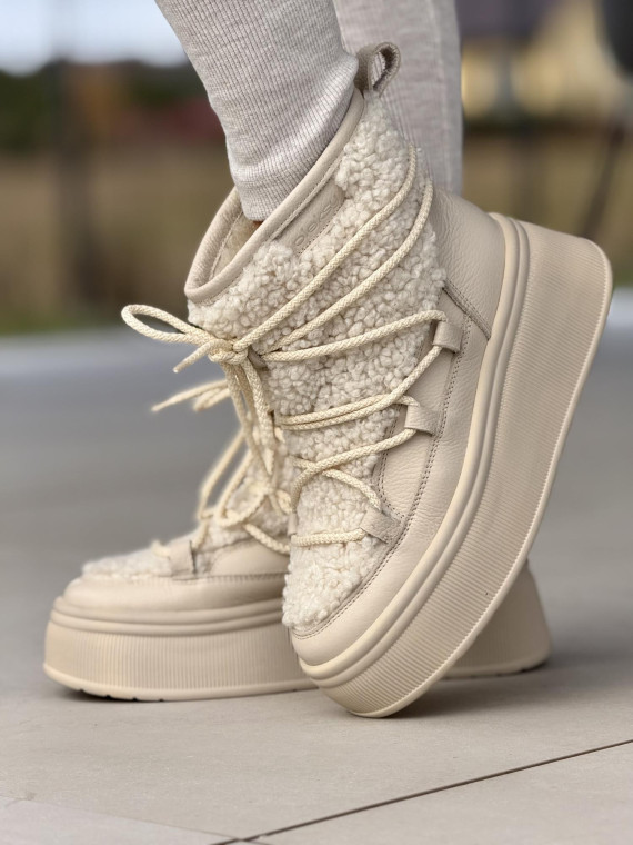 Śniegowce skórzane OLEKSY Polskiej produkcji