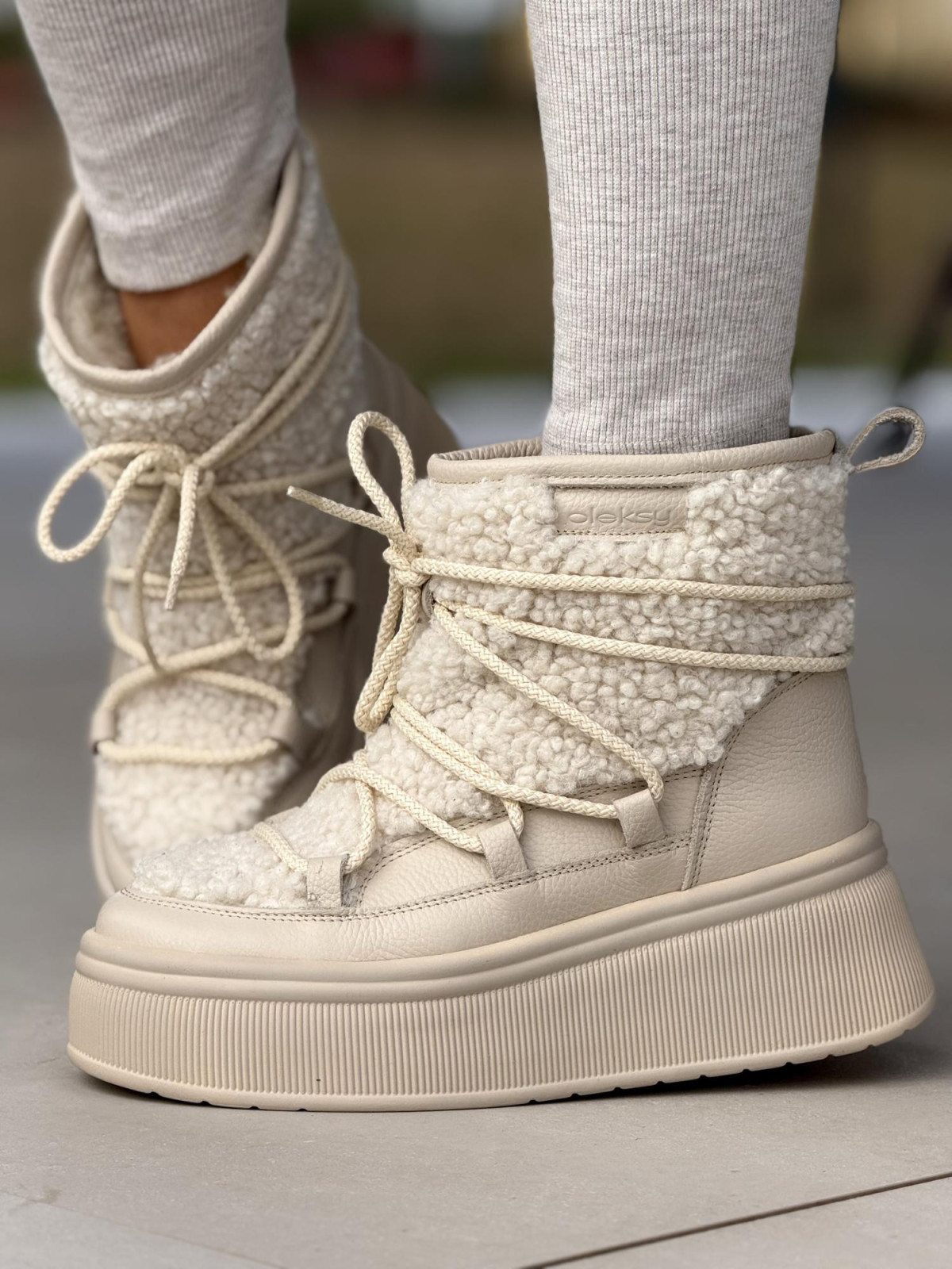 Śniegowce skórzane OLEKSY Polskiej produkcji