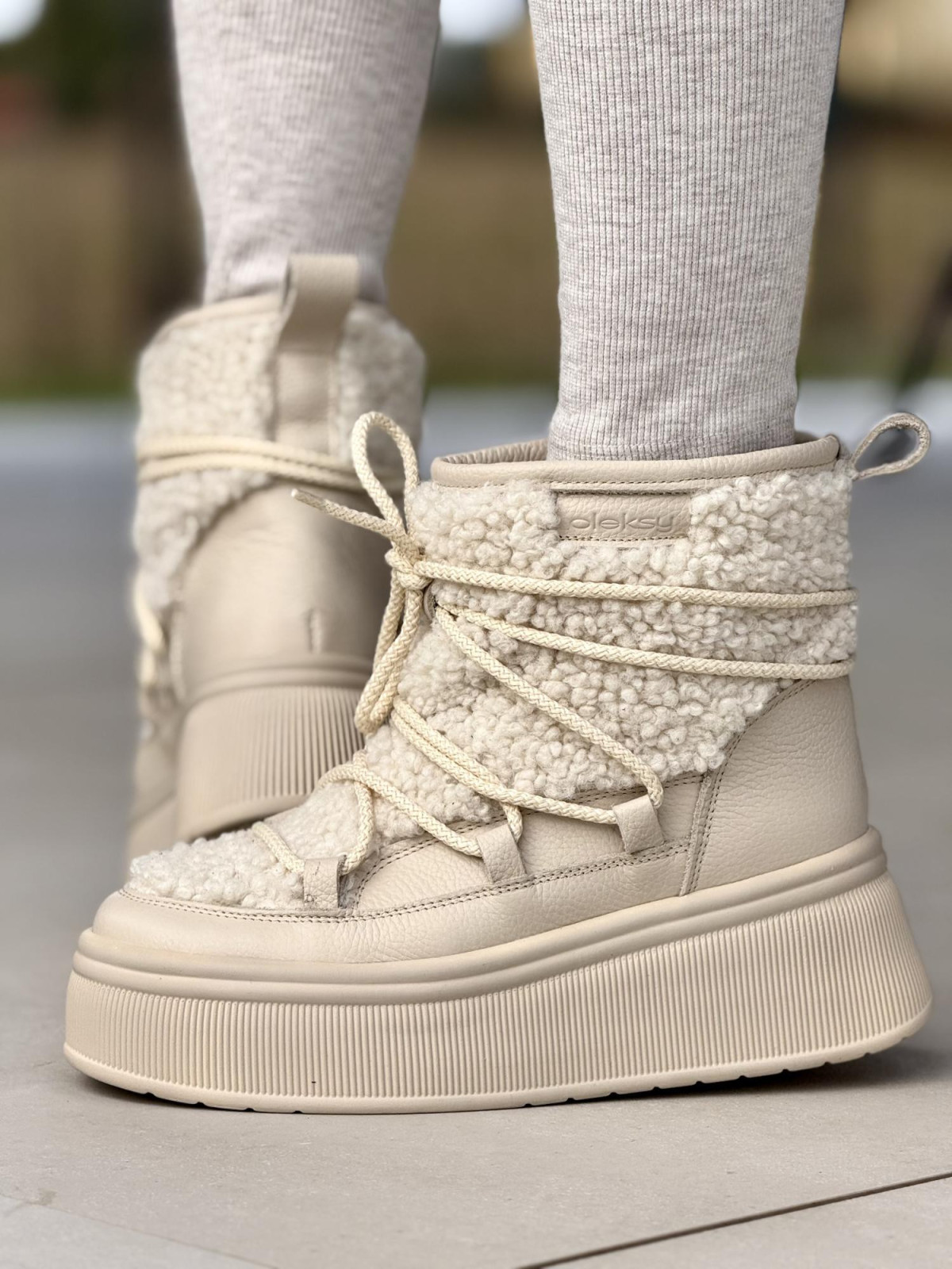 Śniegowce skórzane OLEKSY Polskiej produkcji