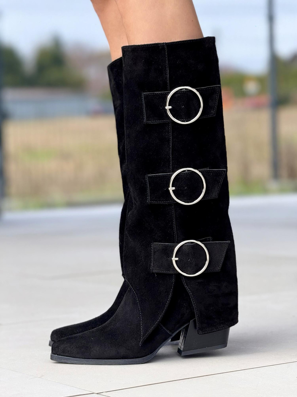 Botki skórzane OLEKSY Polskiej produkcji