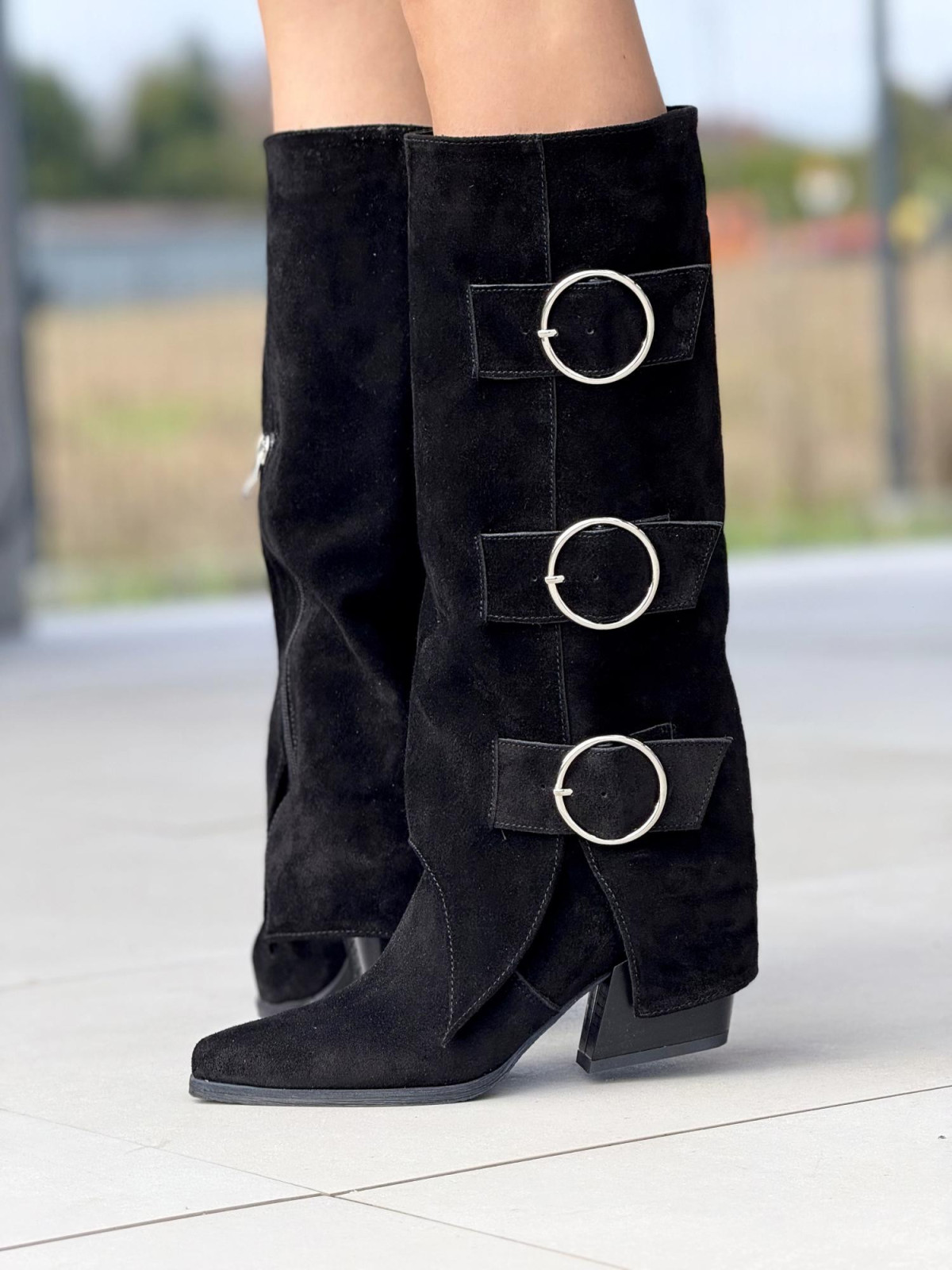 Botki skórzane OLEKSY Polskiej produkcji