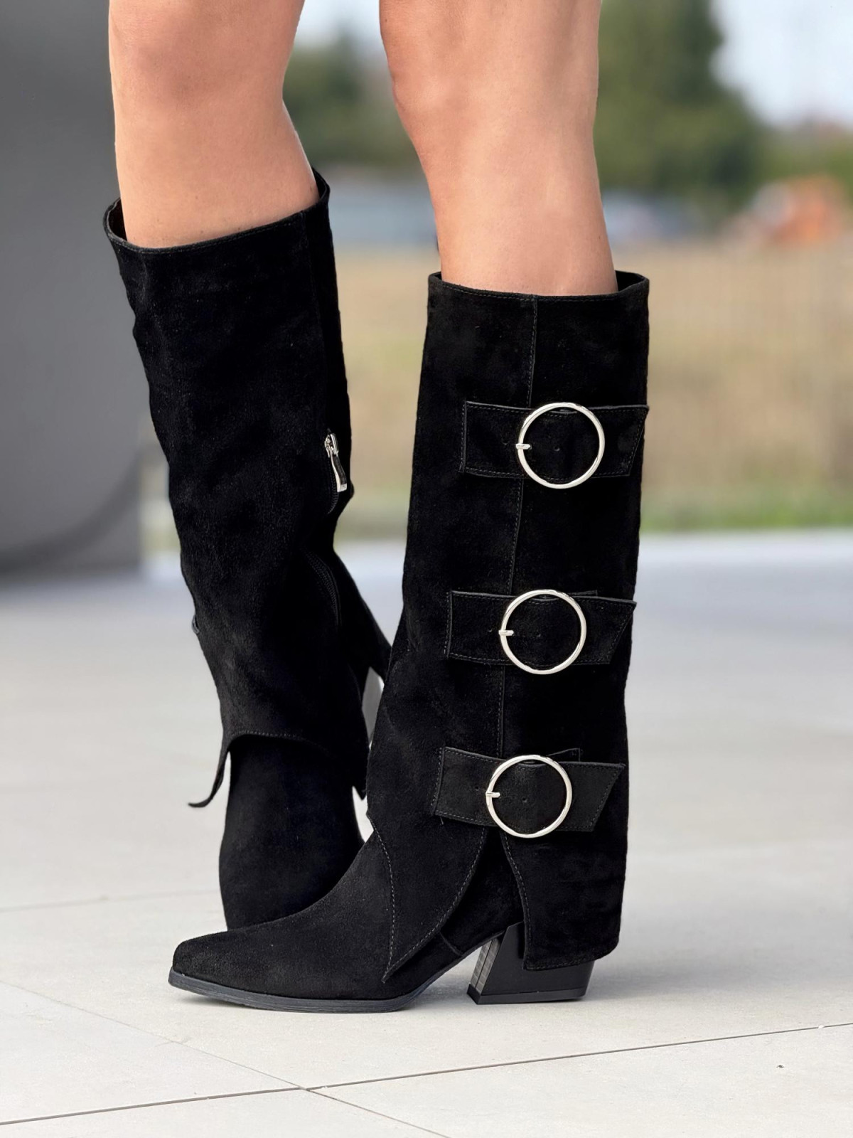 Botki skórzane OLEKSY Polskiej produkcji