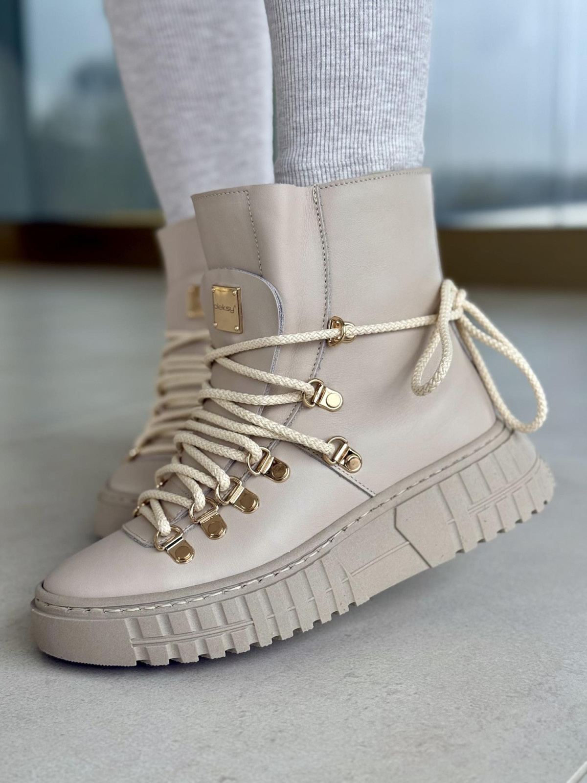 Botki skórzane OLEKSY Polskiej produkcji