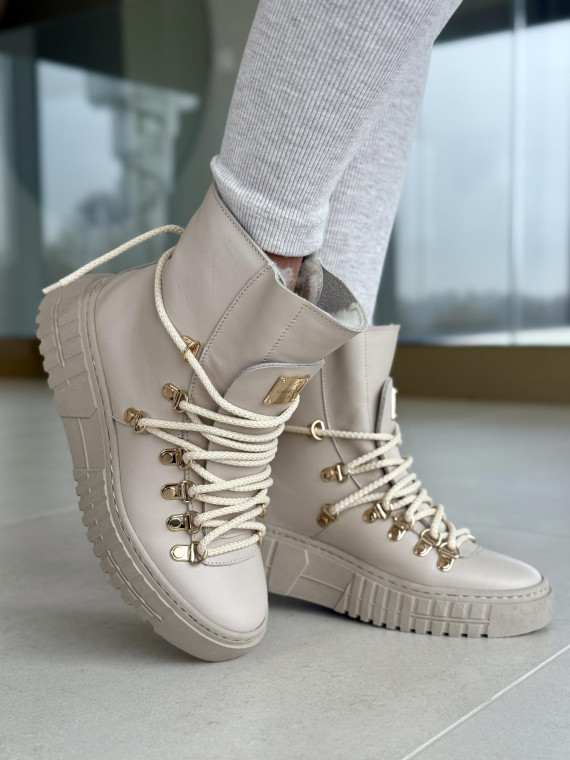 Botki skórzane OLEKSY Polskiej produkcji