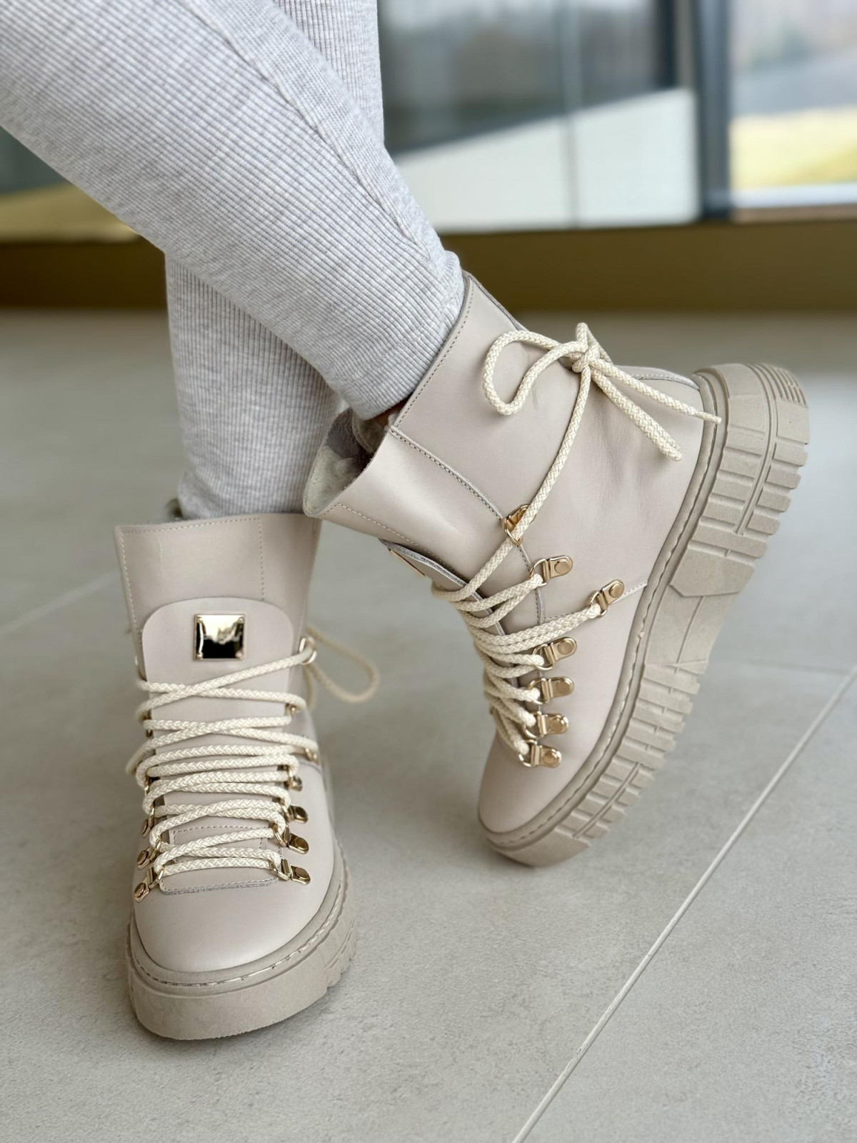 Botki skórzane OLEKSY Polskiej produkcji