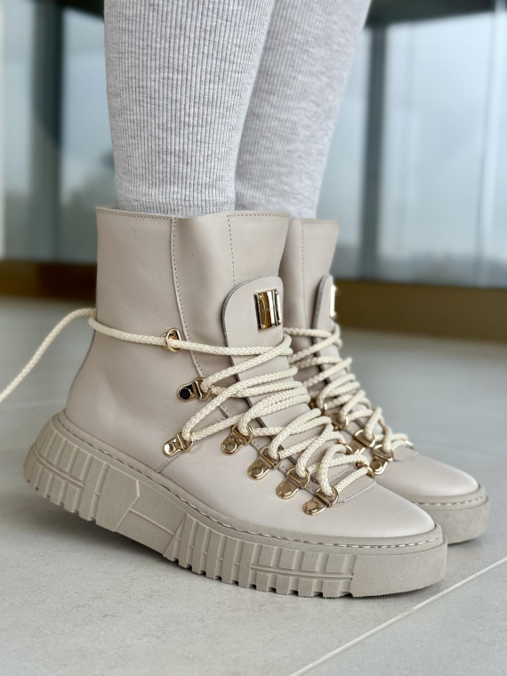 Botki skórzane OLEKSY Polskiej produkcji