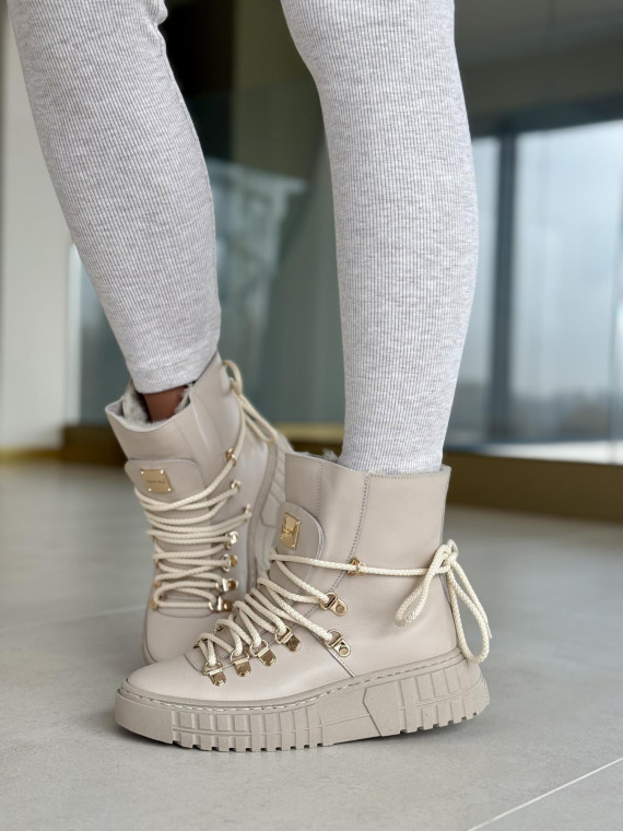 Botki skórzane OLEKSY Polskiej produkcji