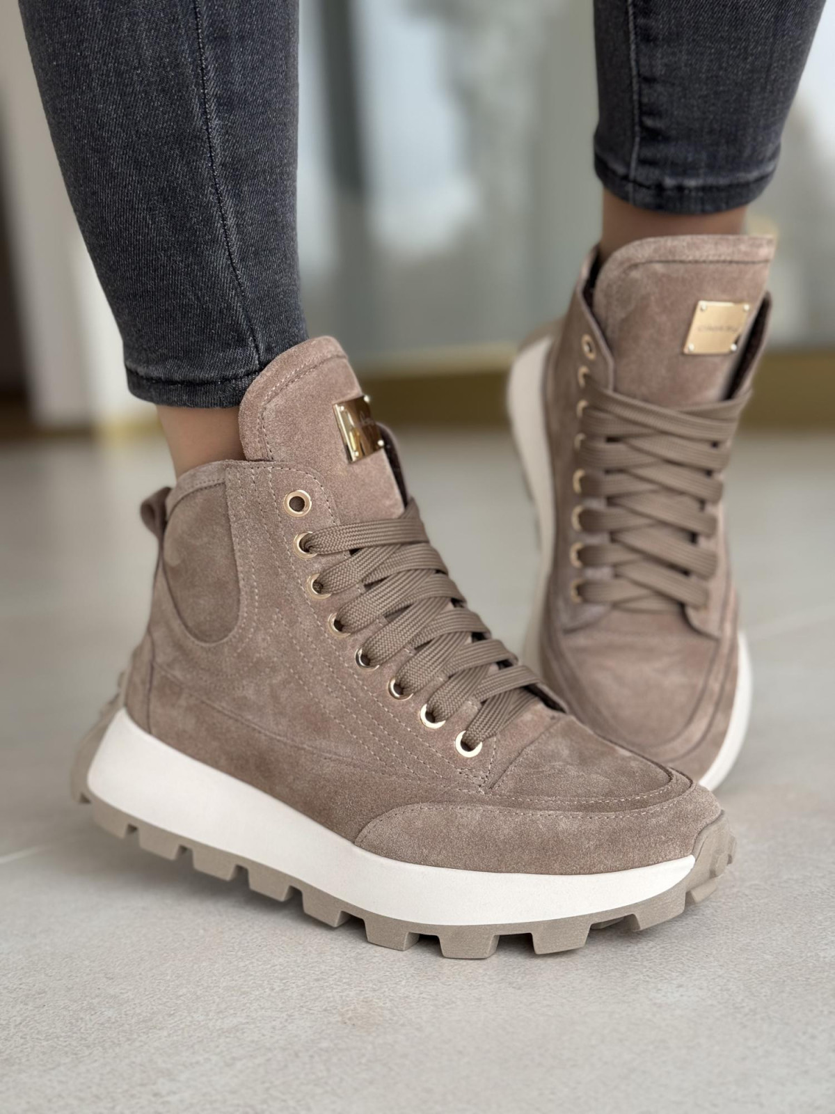 Sneakersy OLEKSY ze skóry Polskiej produkcji