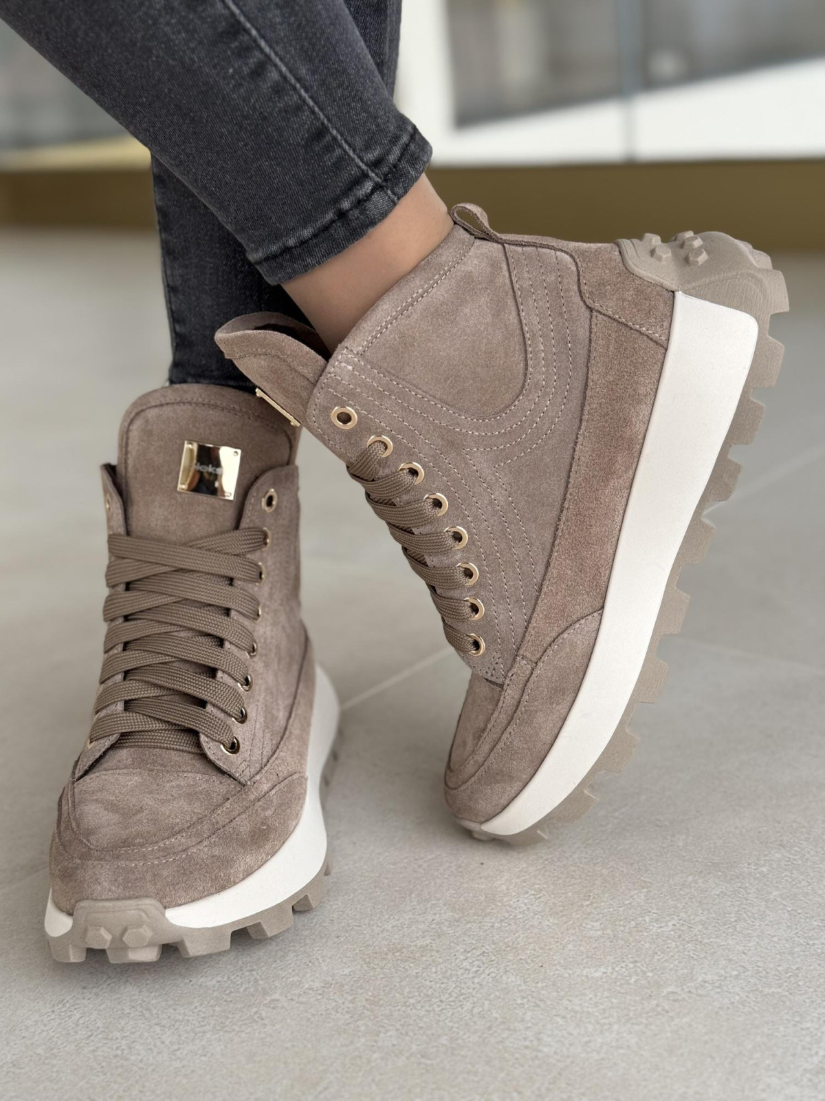 Sneakersy OLEKSY ze skóry Polskiej produkcji