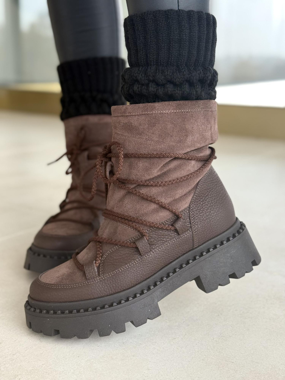 Śniegowce skórzane OLEKSY Polskiej produkcji