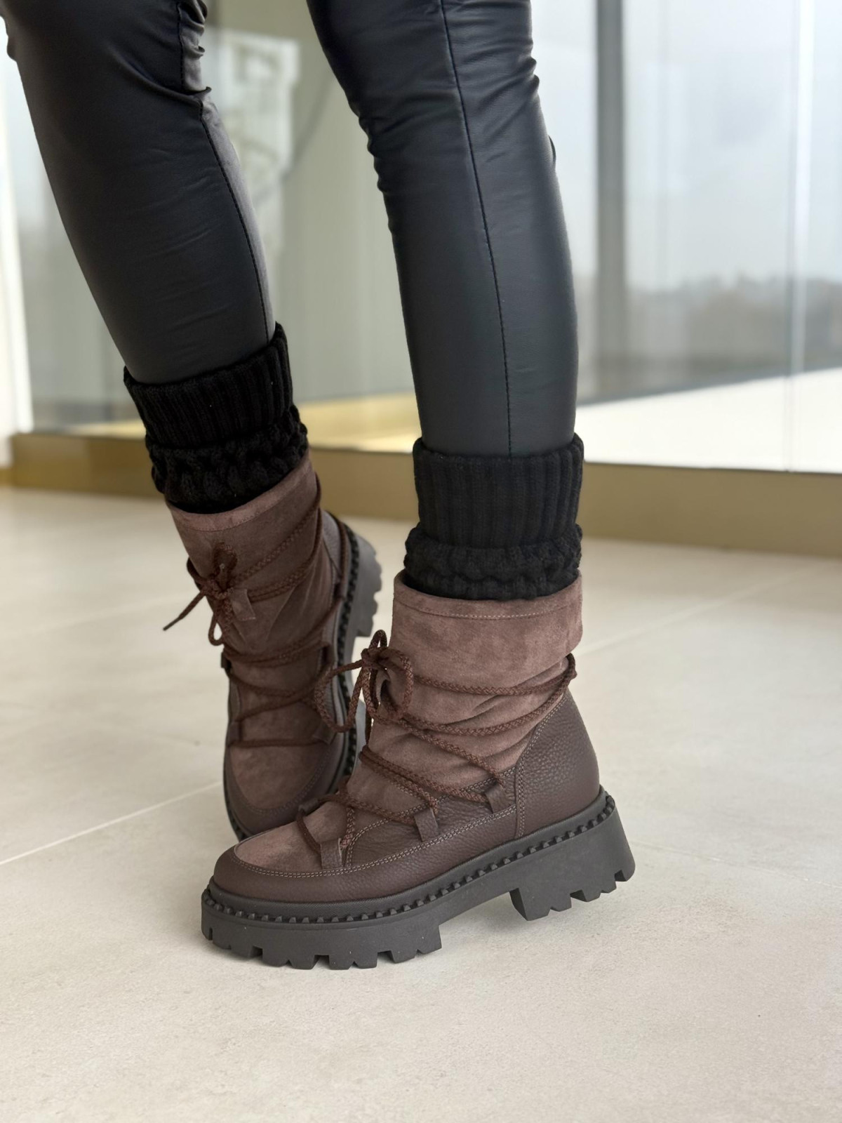 Śniegowce skórzane OLEKSY Polskiej produkcji