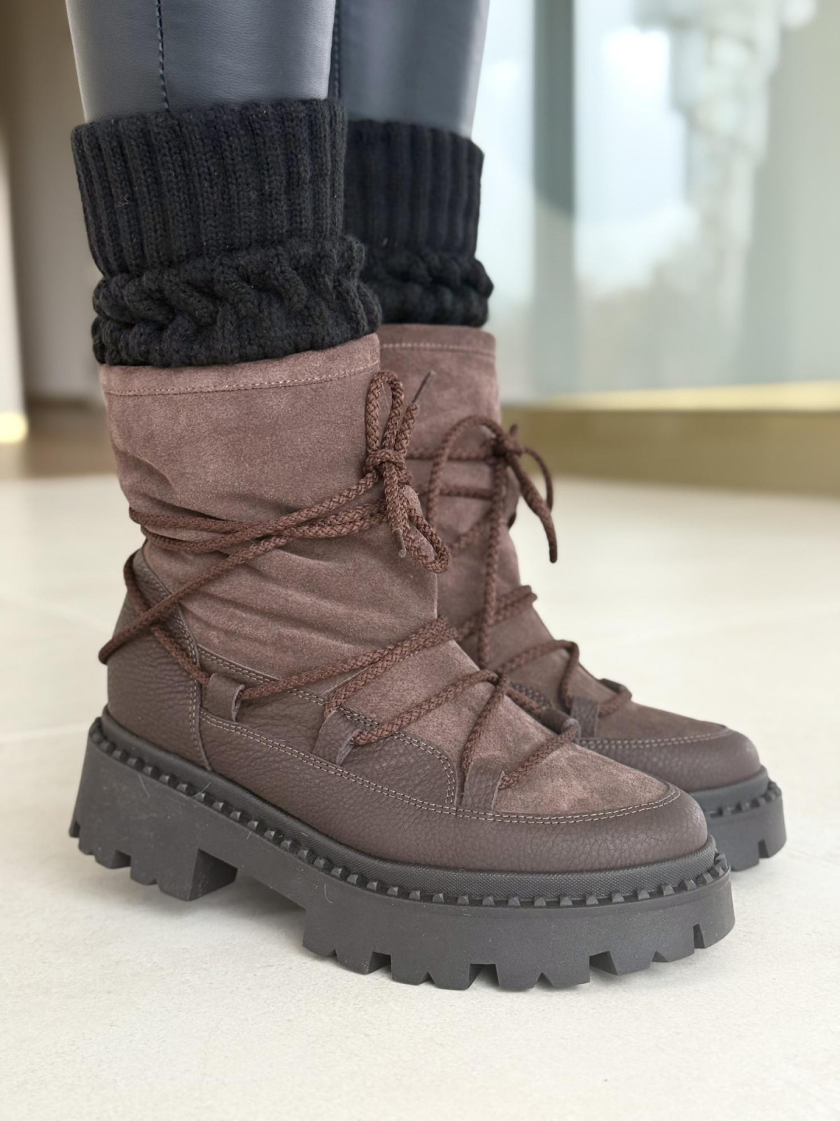 Śniegowce skórzane OLEKSY Polskiej produkcji