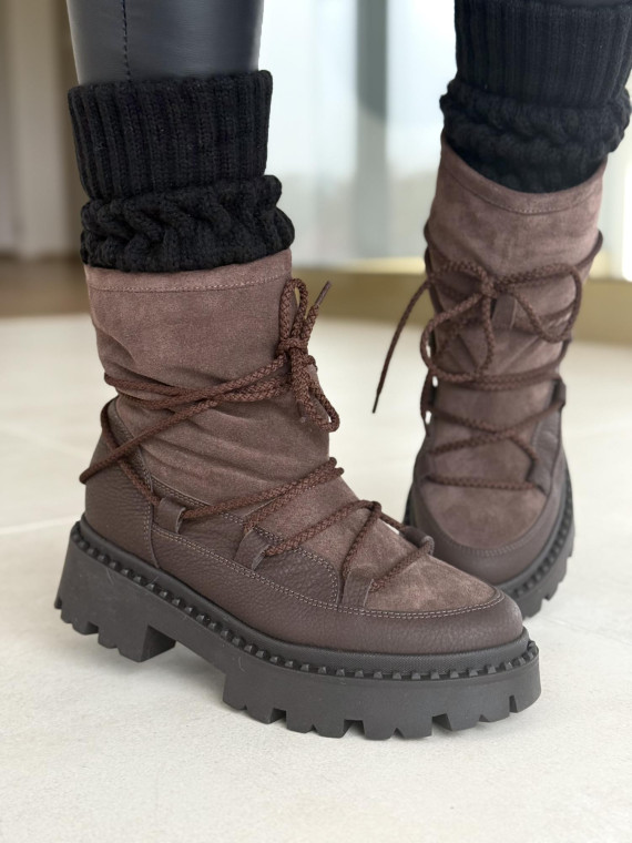 Śniegowce skórzane OLEKSY Polskiej produkcji