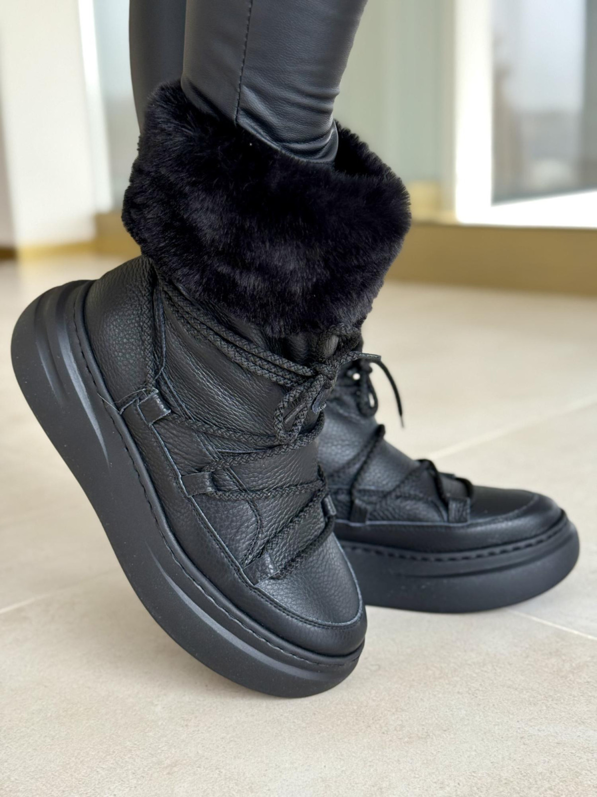 Śniegowce skórzane OLEKSY Polskiej produkcji