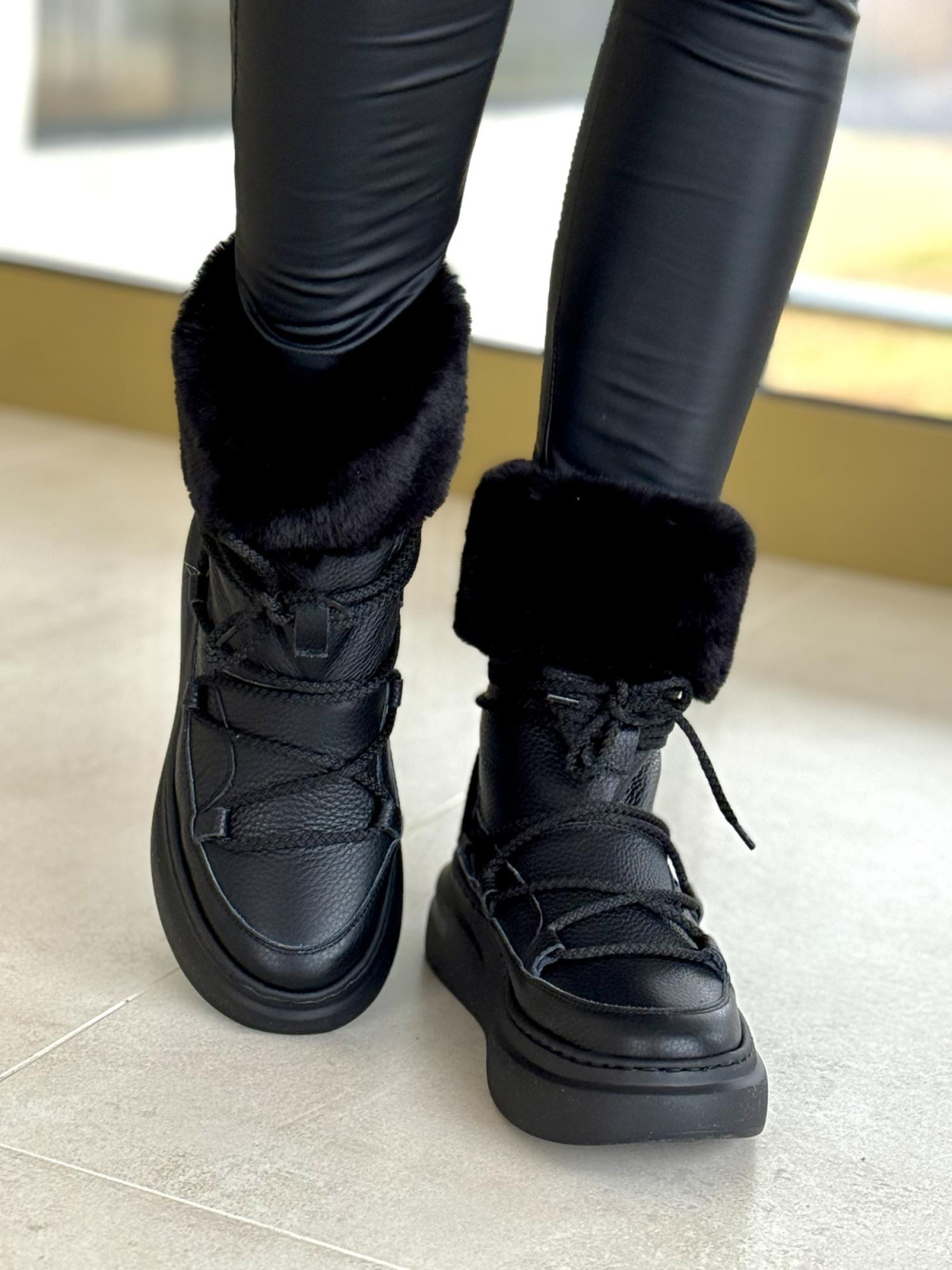 Śniegowce skórzane OLEKSY Polskiej produkcji