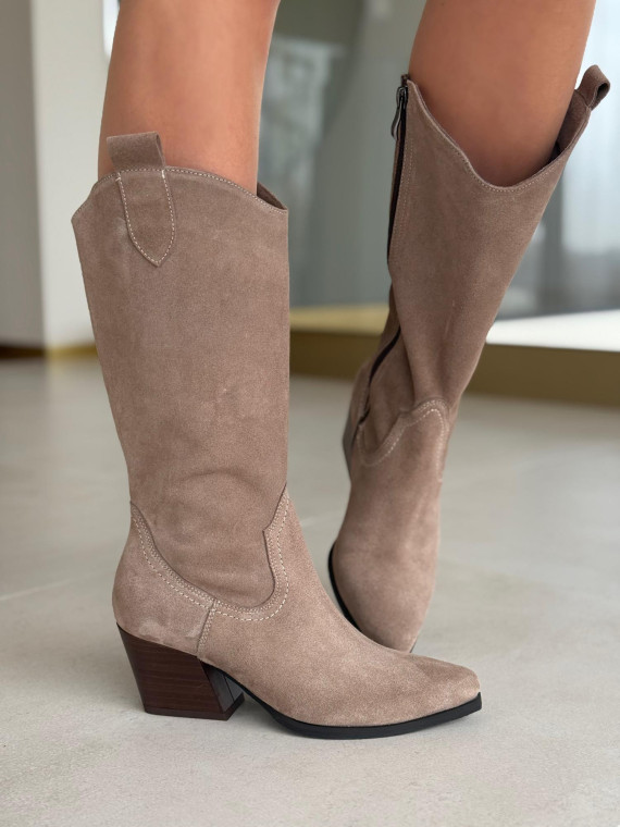 Kowbojki skórzane OLEKSY Polskiej produkcji