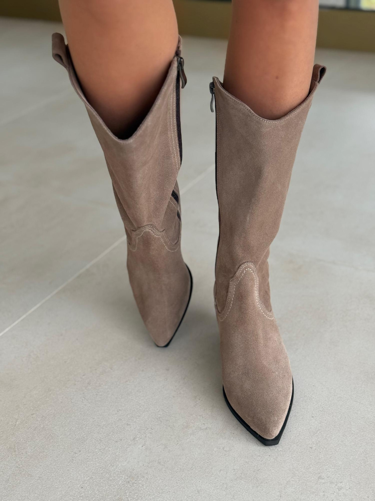 Kowbojki skórzane OLEKSY Polskiej produkcji