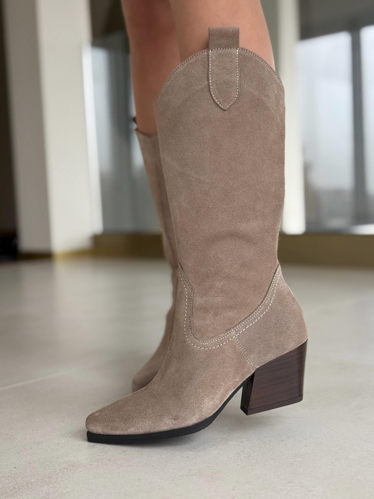 Kowbojki skórzane OLEKSY Polskiej produkcji