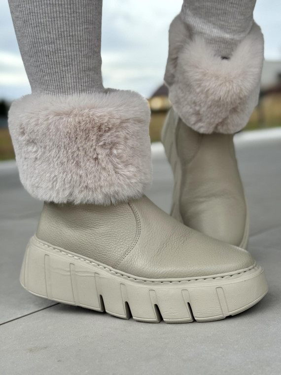 Śniegowce skórzane OLEKSY Polskiej produkcji