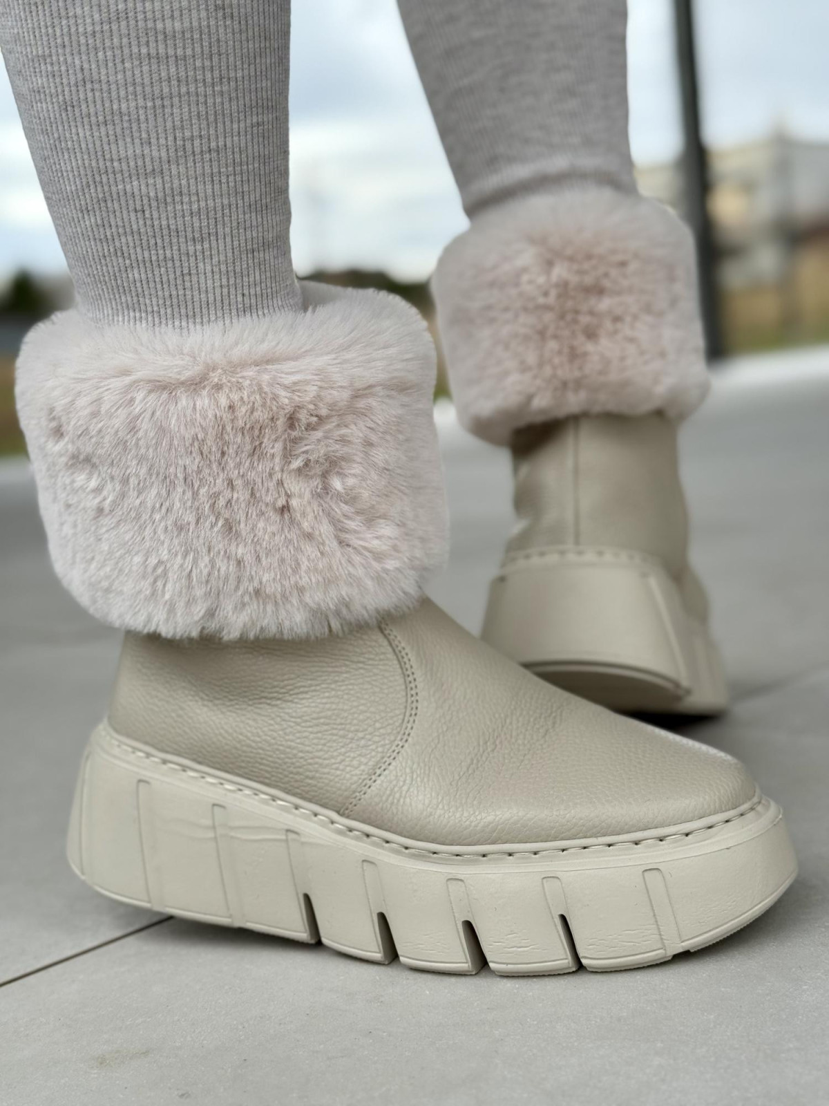 Śniegowce skórzane OLEKSY Polskiej produkcji