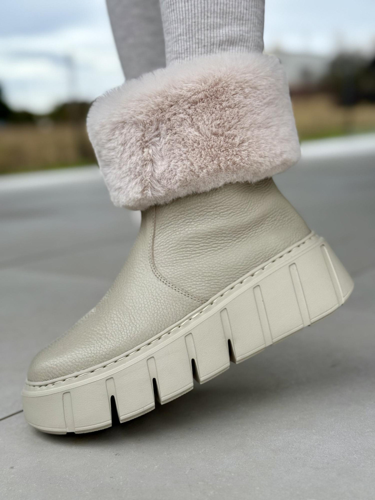 Śniegowce skórzane OLEKSY Polskiej produkcji