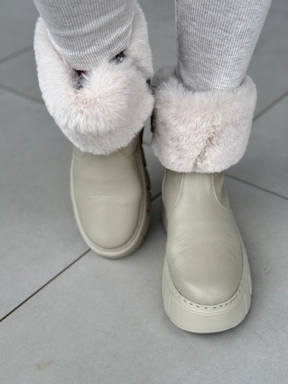 Śniegowce skórzane OLEKSY Polskiej produkcji