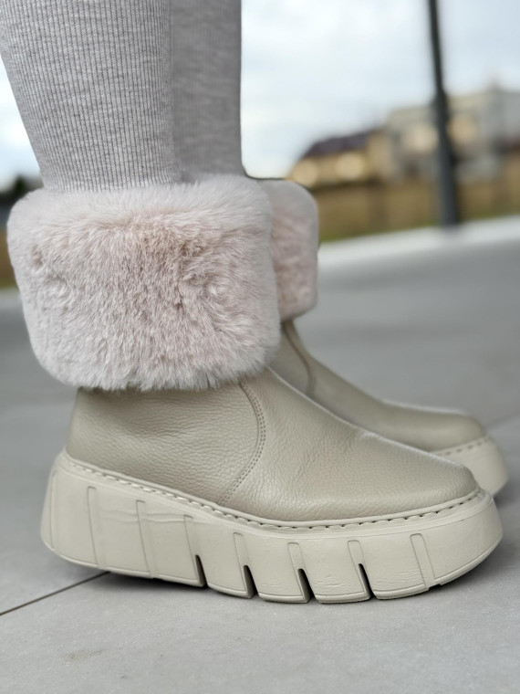 Śniegowce skórzane OLEKSY Polskiej produkcji