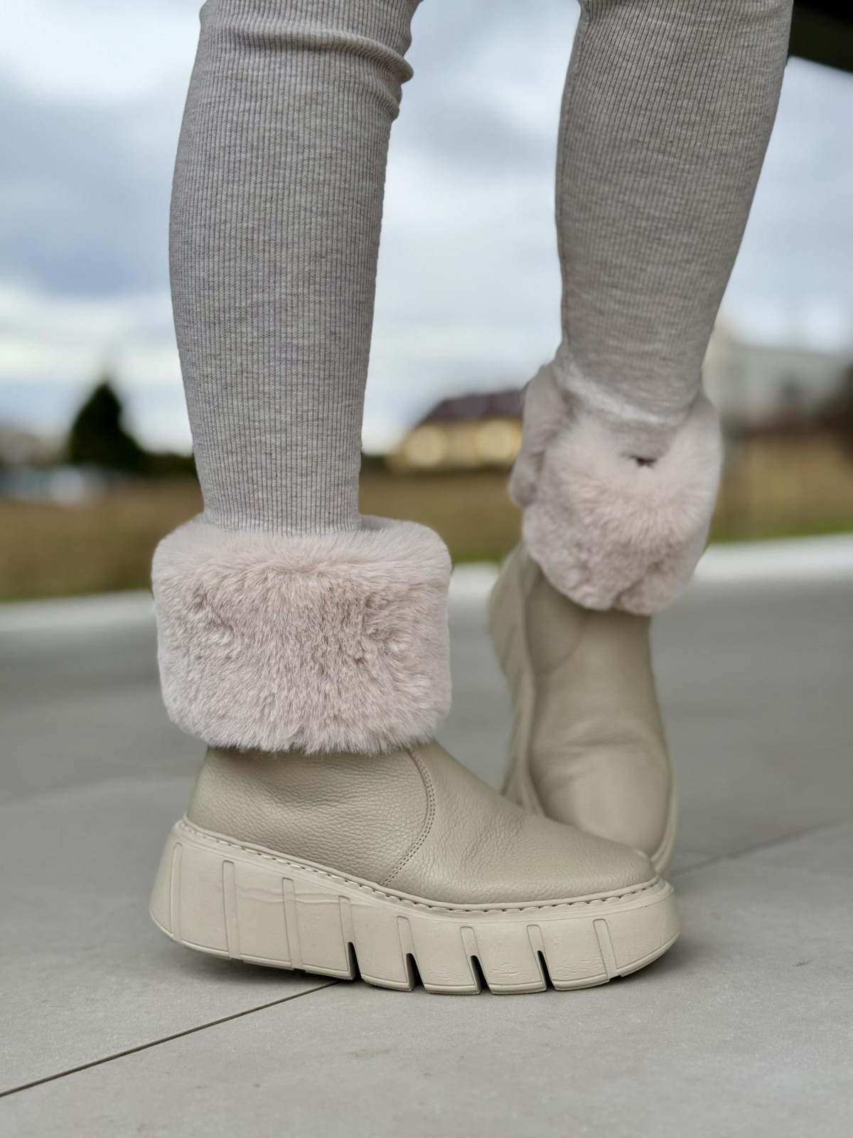 Śniegowce skórzane OLEKSY Polskiej produkcji