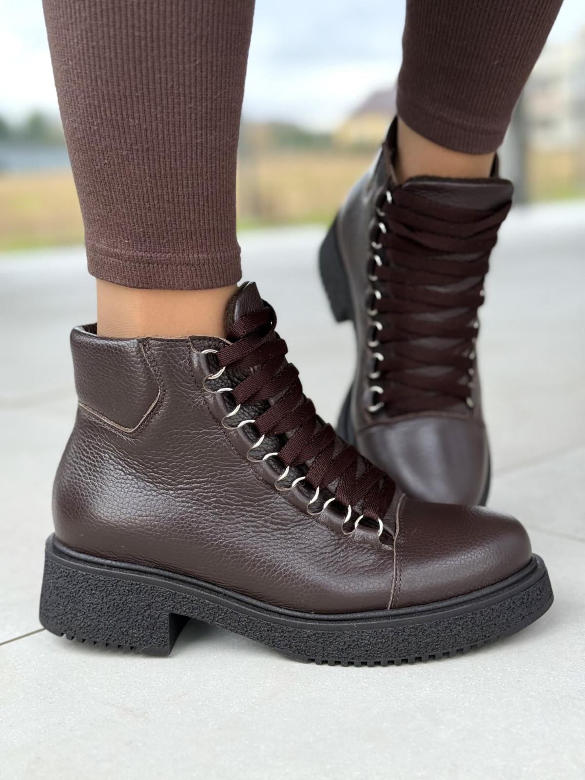 Botki skórzane OLEKSY Polskiej produkcji