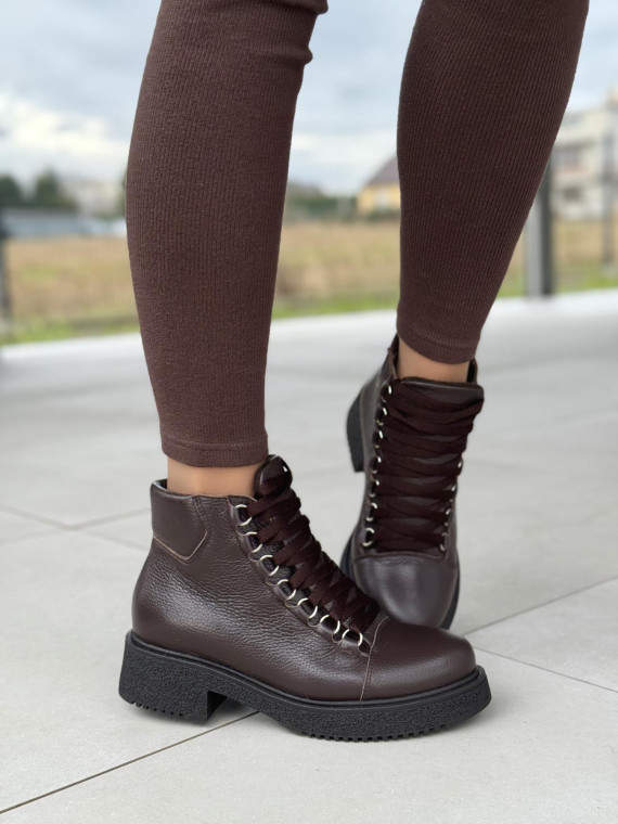 Botki skórzane OLEKSY Polskiej produkcji