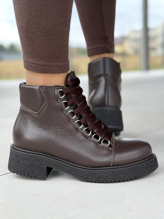 Botki skórzane OLEKSY Polskiej produkcji