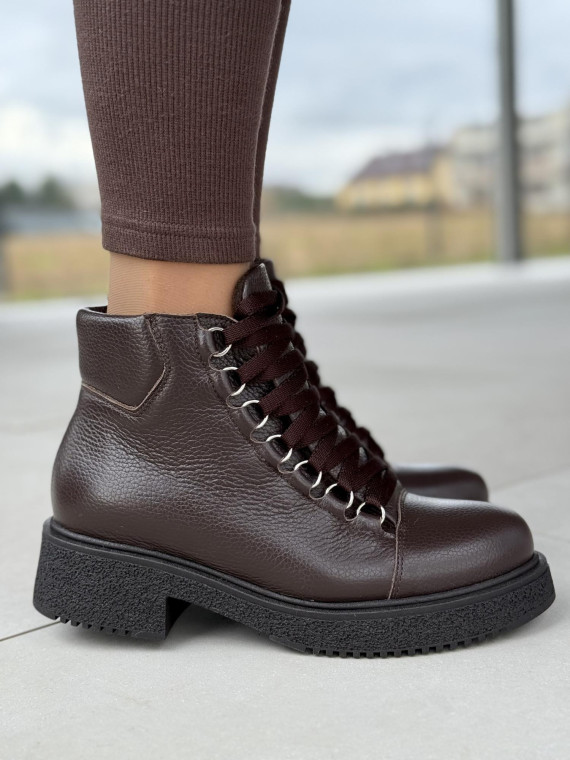 Botki skórzane OLEKSY Polskiej produkcji